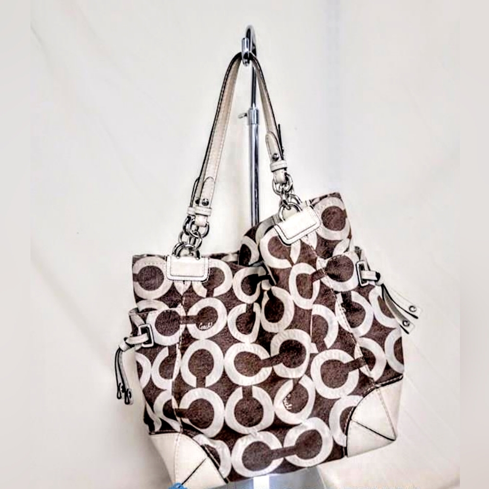 Coach Payton Signature Logo Oversized Hobo Bag